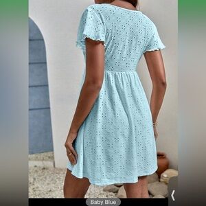 SHEIN Frenchy Butterfly Sleeve V Neck Schiffy Dress size XS NWT